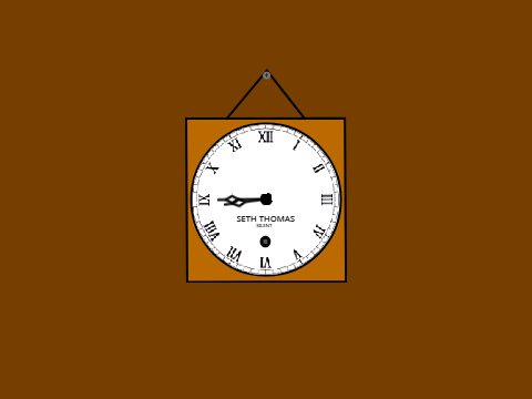 Unusual Seth Thomas Silent Clock