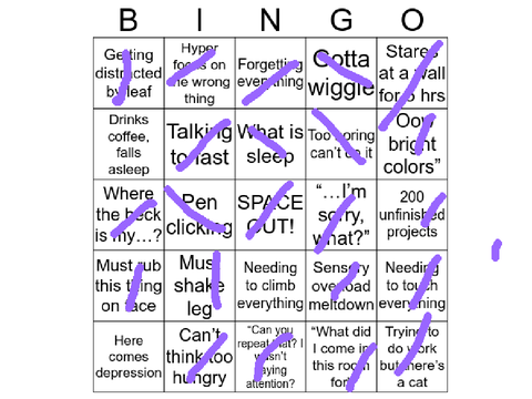 ADHD Bingo remix