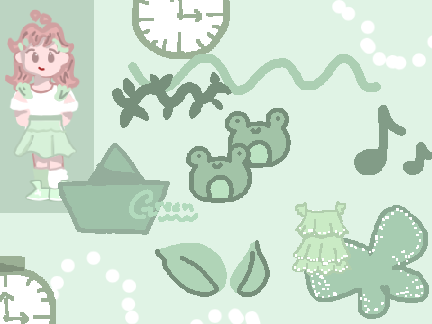 Green mood board :D