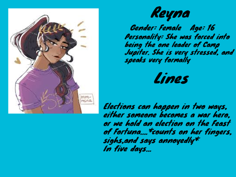 (Open) The Son of Neptune Auditions!!! remix Reyna