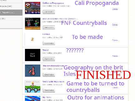 Stuff Being Worked on