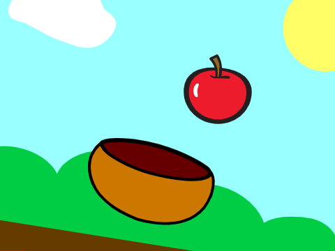 An Absurd Game About Catching Apples