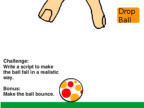 Ball Drop Simulation-Perfect Gravity!