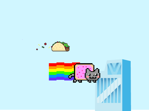 Flying Taco nyan cat
