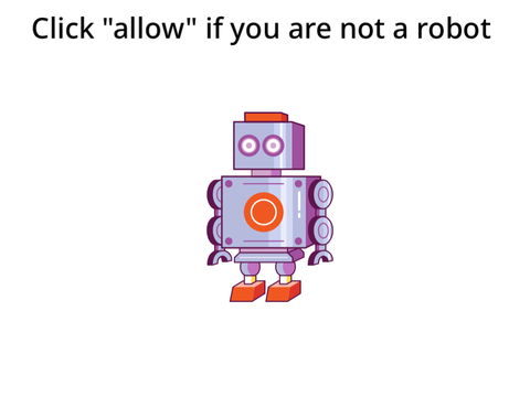 average “click allow” pop up