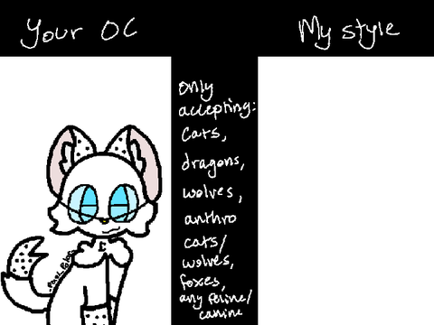 I'll draw your OC in my style or whatever remix