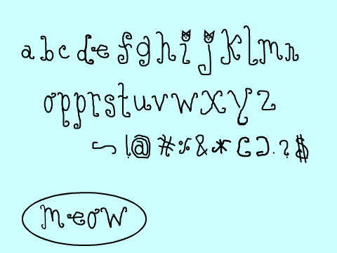 Font Contest Entry Remix~ Meow