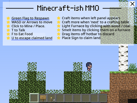 Minecraft-ish MMO v1.7 without code