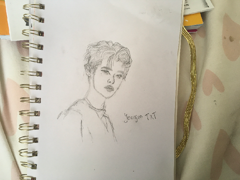 Yeonjun TxT drawing 