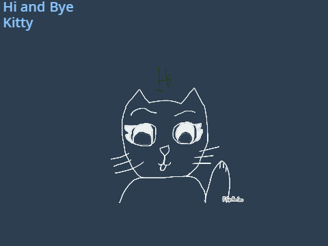 Hi and Bye Kitty - Animation