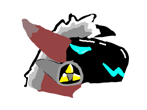 I drew my Lycanroc Protogen fursona but better remix