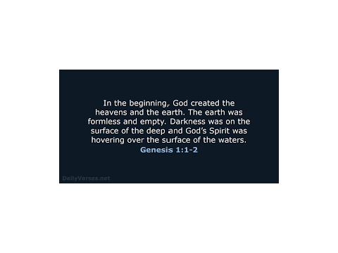 in the beginning 