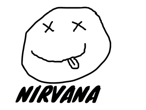 i drew the nirvana logo