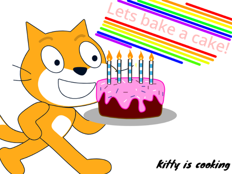 Lets make a cake! | kitty is cooking