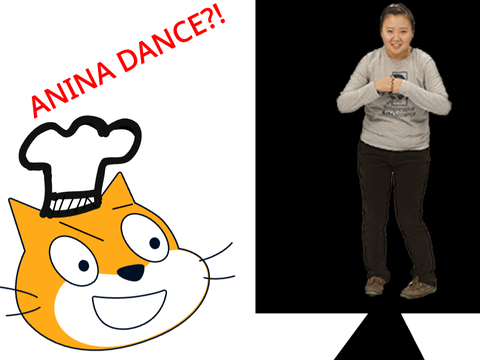 kitty reacts to anina | kitty is cooking