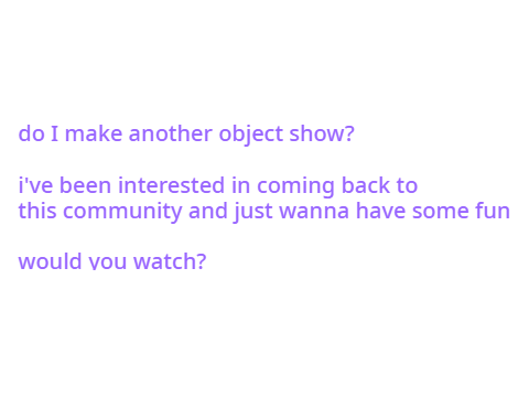 a question
