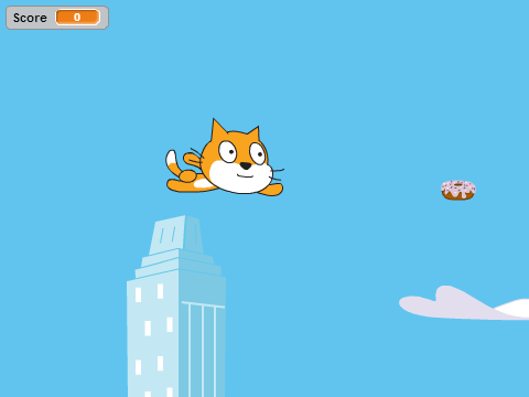 Flying cat