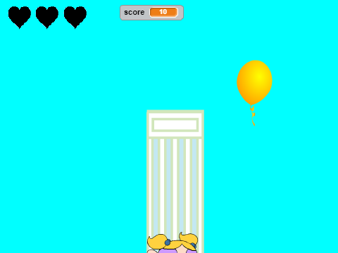 Bubbles flying game