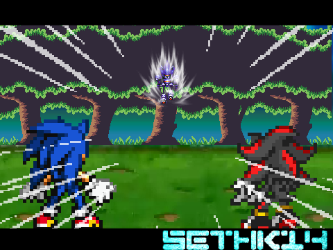 Sonic And Shadow Vs Mecha Sonic