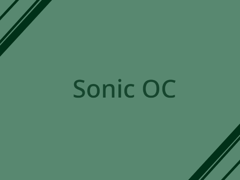 ⇠ Sonic OC || Obsidian ⇢