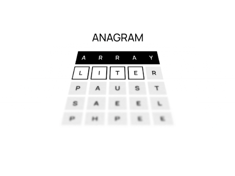Anagram Array Lite