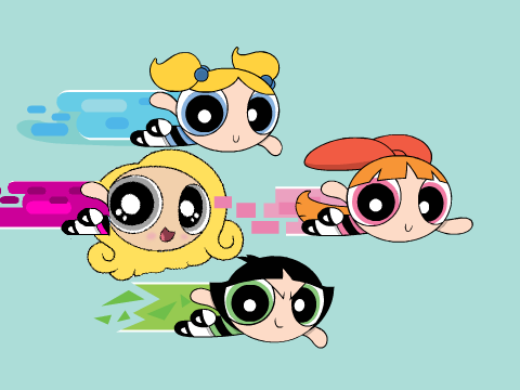Lilo with Powerpuff Girls