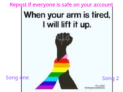 Repost if everyone is safe on your account remix