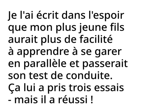 Fun fact : Pour que le fils de.........