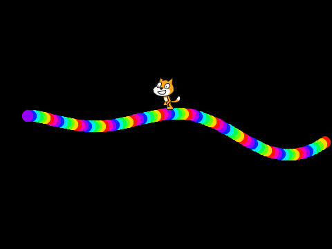 cat walking on hills scrolling