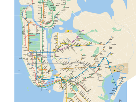 1987 NYC Subway Map