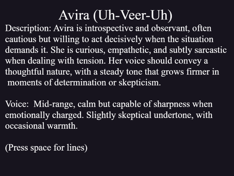 Avira and Adeline Audition