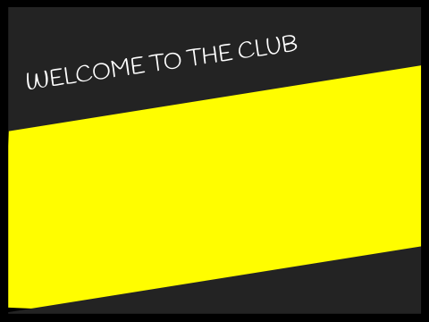 welcome to the club! [thing]