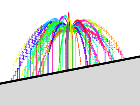 Explosion pen effect
