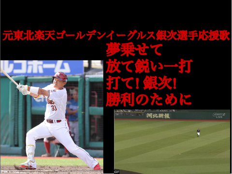 元東北楽天ゴールデンイーグルス銀次選手応援歌