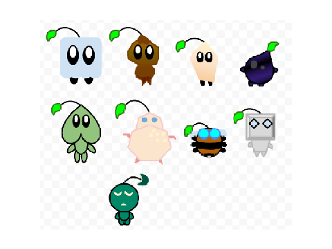 Random Pikmin designs anyone can use.