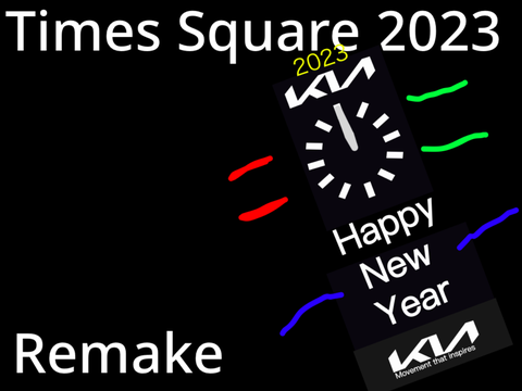 Times Square 2023 Ball Drop Remake