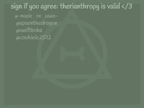 sign if you agree: therianthropy is valid </3 remix remix-2 remix
