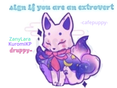 REMIX AND SIGN IF YOU ARE AN EXTROVERT remix remix remix