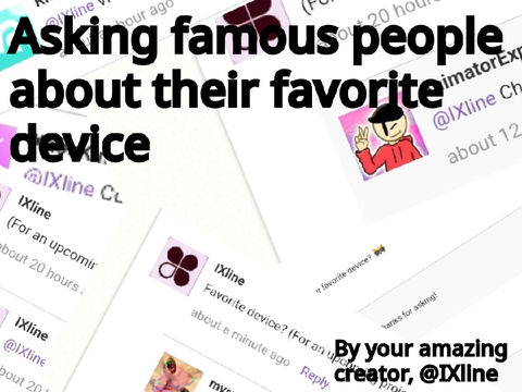Asking famous people about their favorite device