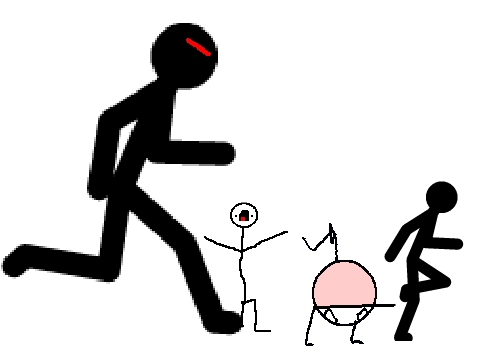 Add Your Self Running From A Giant Stickman!  remix-2