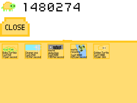 Turtle Clicker remix with golden turtles