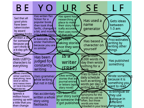 Writer Bingo remix