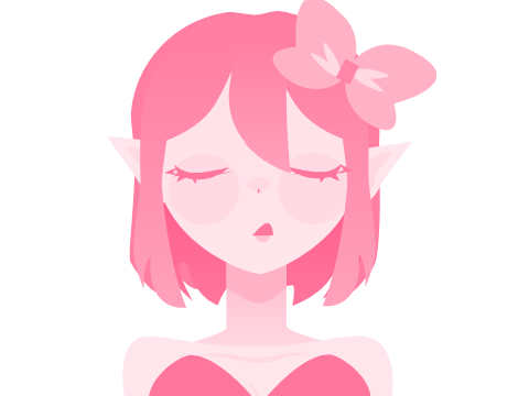 Untitled-pink elf blinking