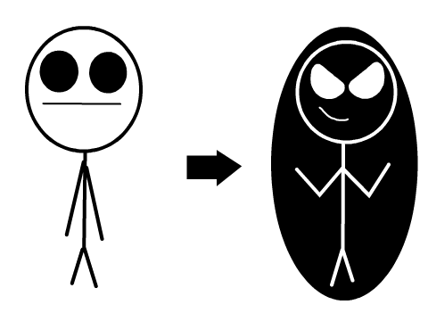Give me a character and i will animate its transformation remix