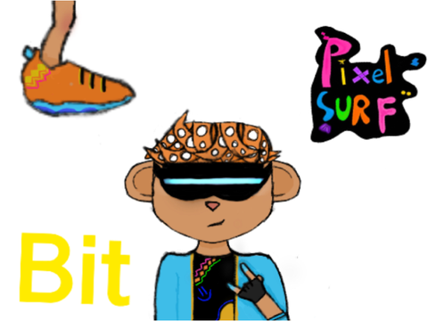 Bit~Pixelsurf~Draft Art/Backstory