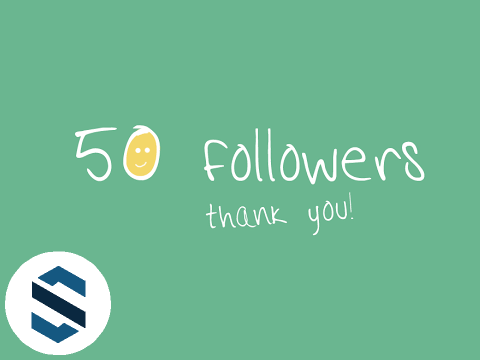 Thanks for 50 Followers!