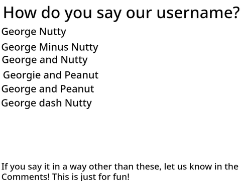 How Do You Say Our Username?