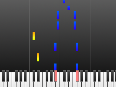 〈スクリプト演奏〉ねこふんじゃった(ピアノロール・Piano roll)