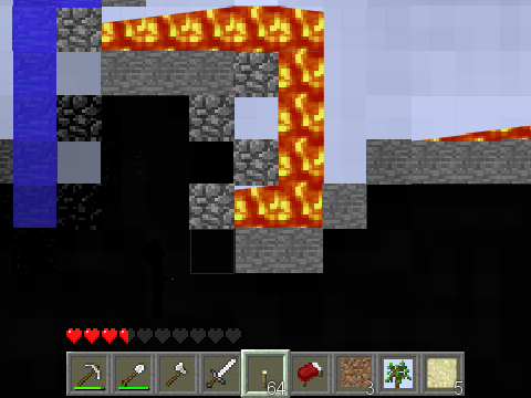 My scary Paper Minecraft v0.3b (2D Minecraft) 