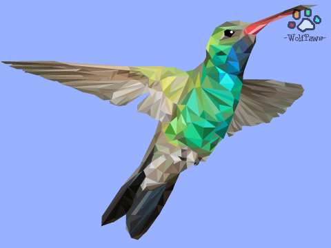 Polyart Hummingbird